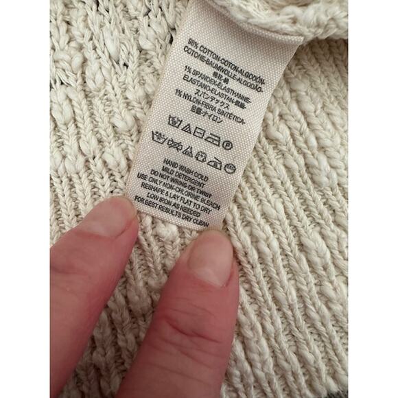 Free People All My Friends Henley Sweater Size: Small Color: Cream - Picture 6 of 8